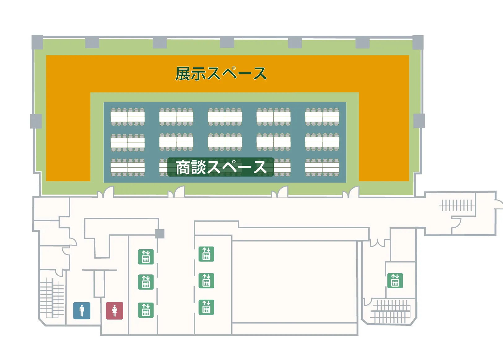 フロアマップ 展示会×商談ブース