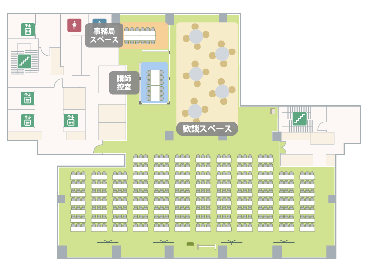 フロアマップ セミナー＋専用ラウンジ
