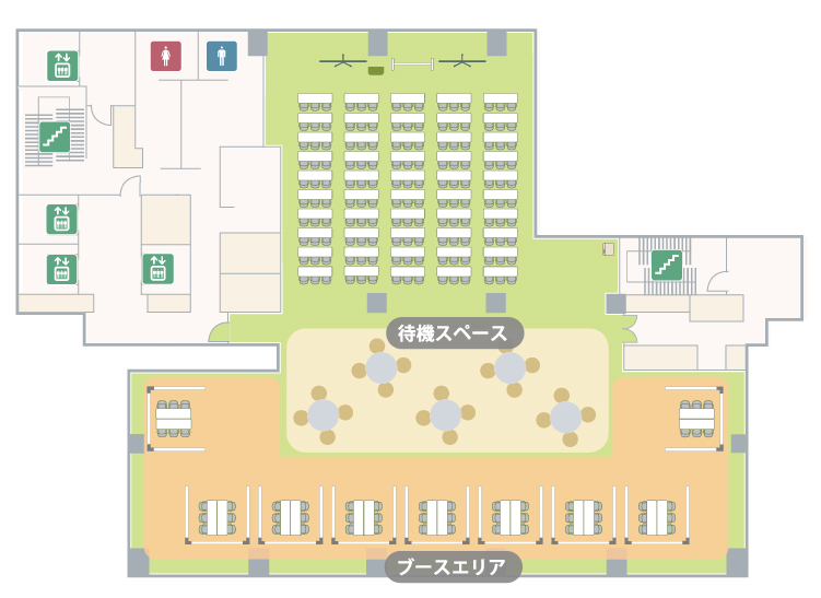 フロアマップ 説明会＋商談ブース
