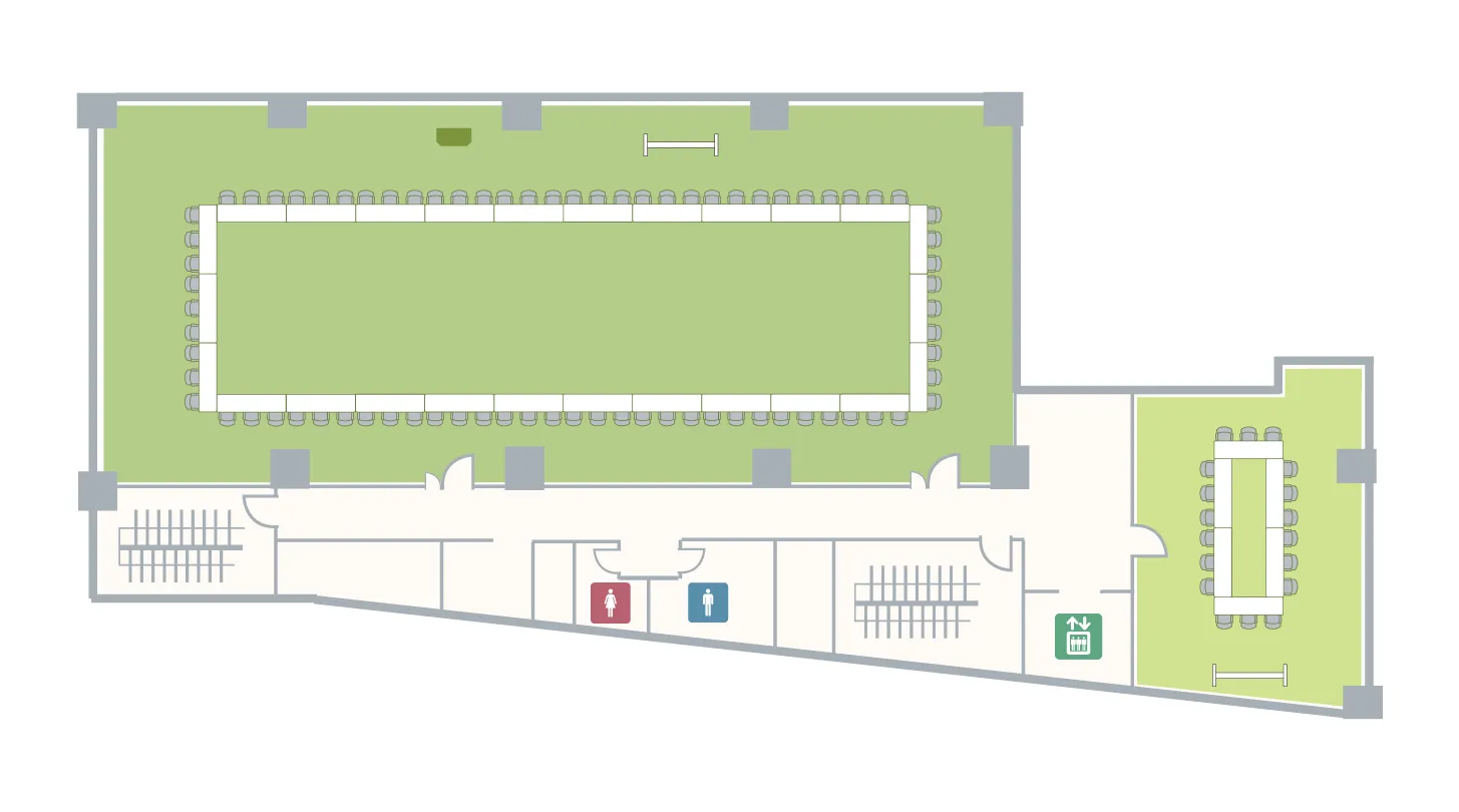市ヶ谷駅前 3F フロアマップ ロの字