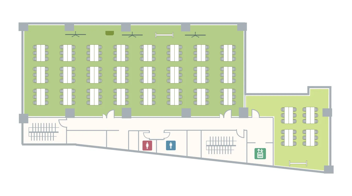 市ヶ谷駅前 4F フロアマップ I字島