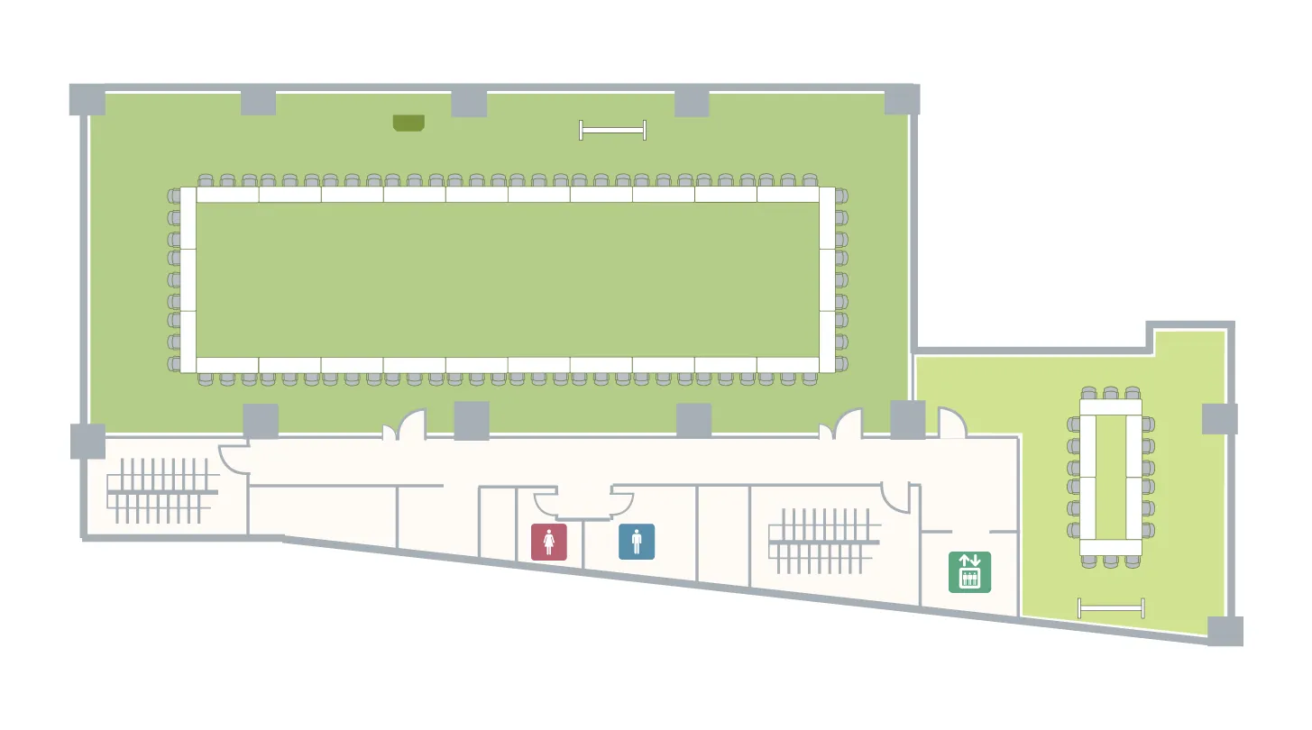 市ヶ谷駅前 4F フロアマップ ロの字
