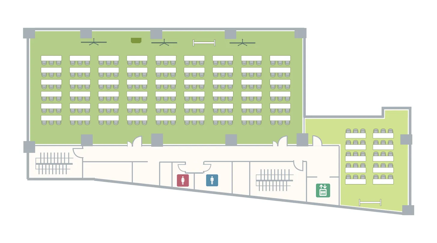 市ヶ谷駅前 4F フロアマップ スクール