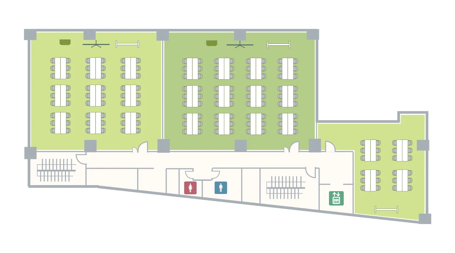 市ヶ谷駅前 6F フロアマップ I字島