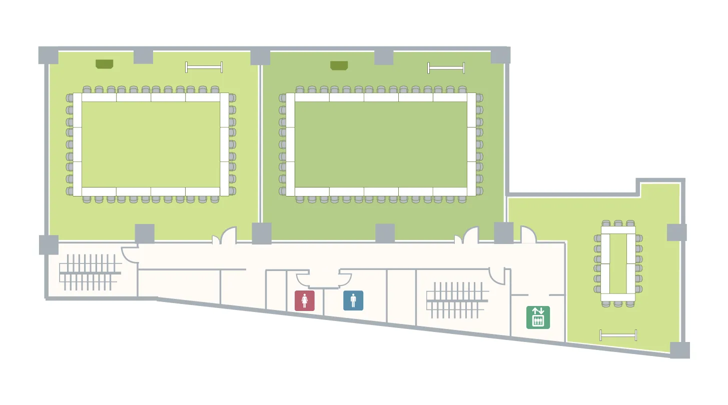 市ヶ谷駅前 6F フロアマップ ロの字