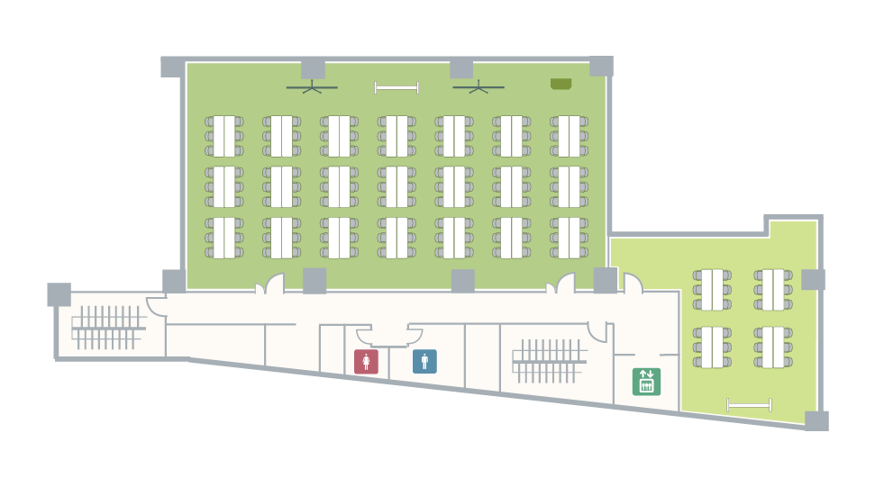 市ヶ谷駅前 7F フロアマップ I字島