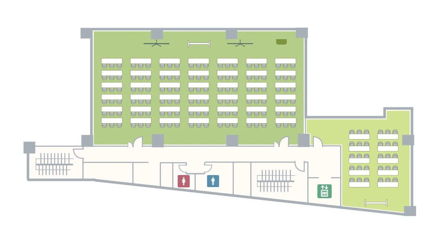 市ヶ谷駅前 7F フロアマップ スクール