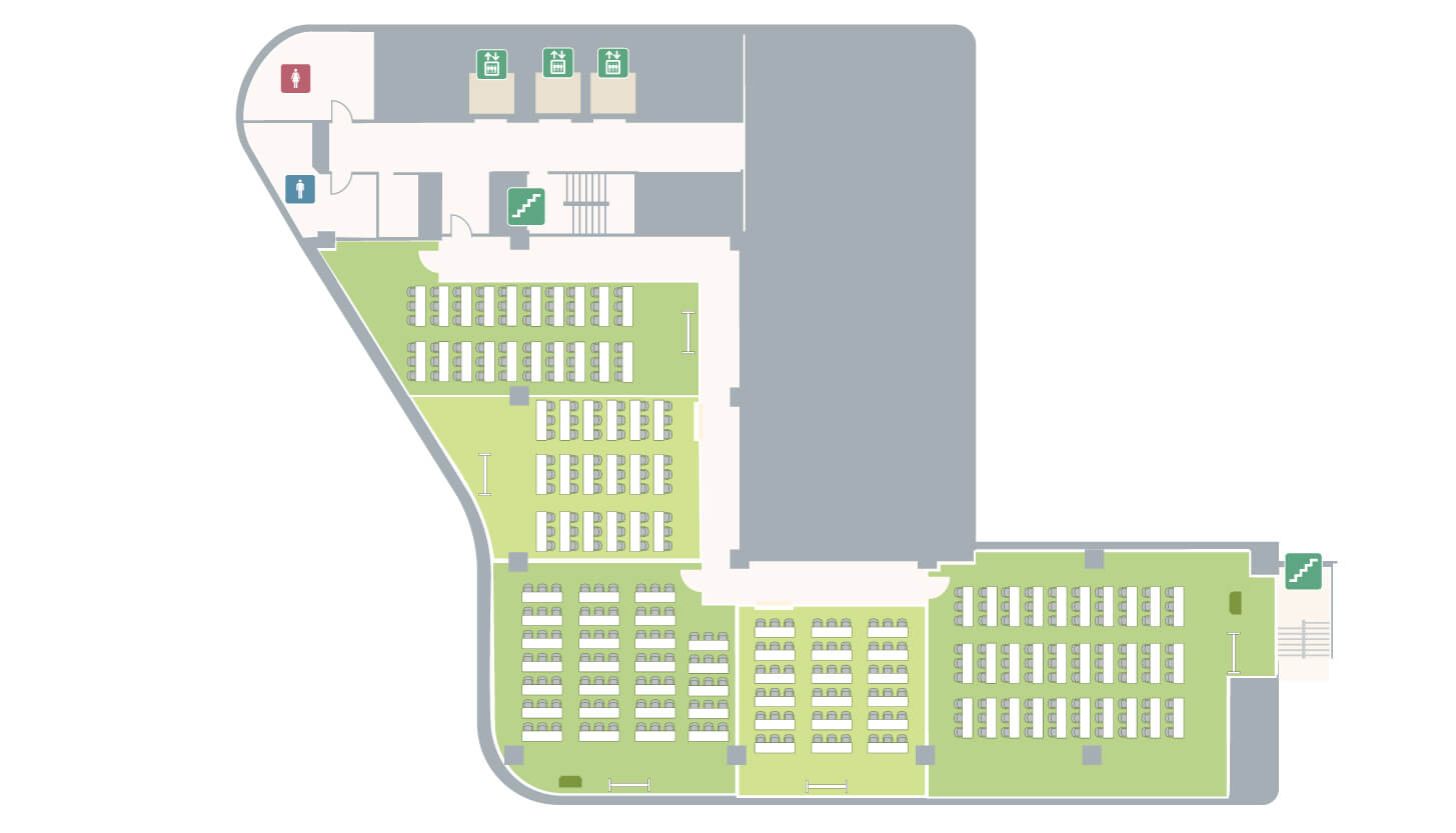 東京駅前の貸し会議室（スクール形式）