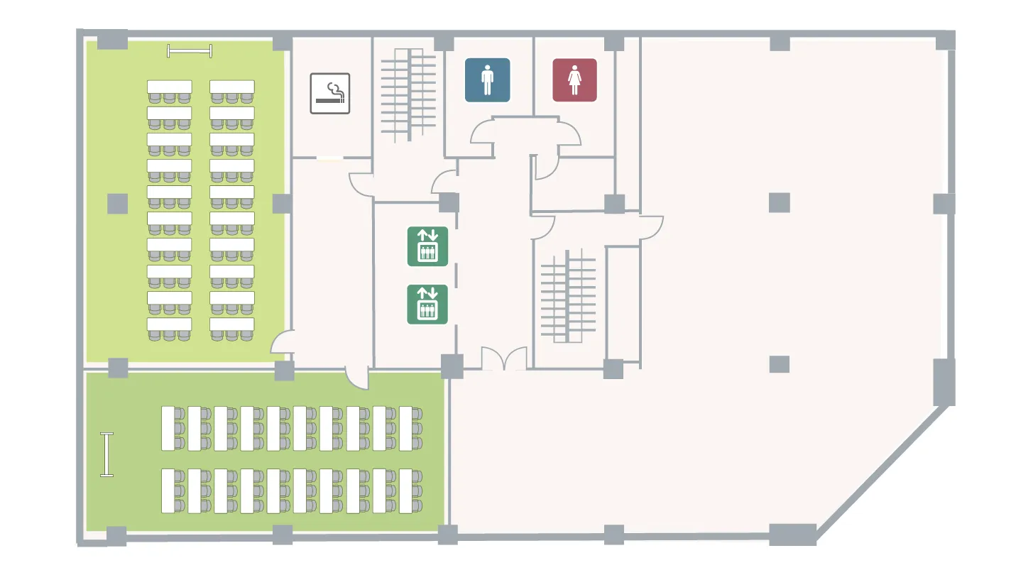 虎ノ門アネックス 2F フロアマップ スクール