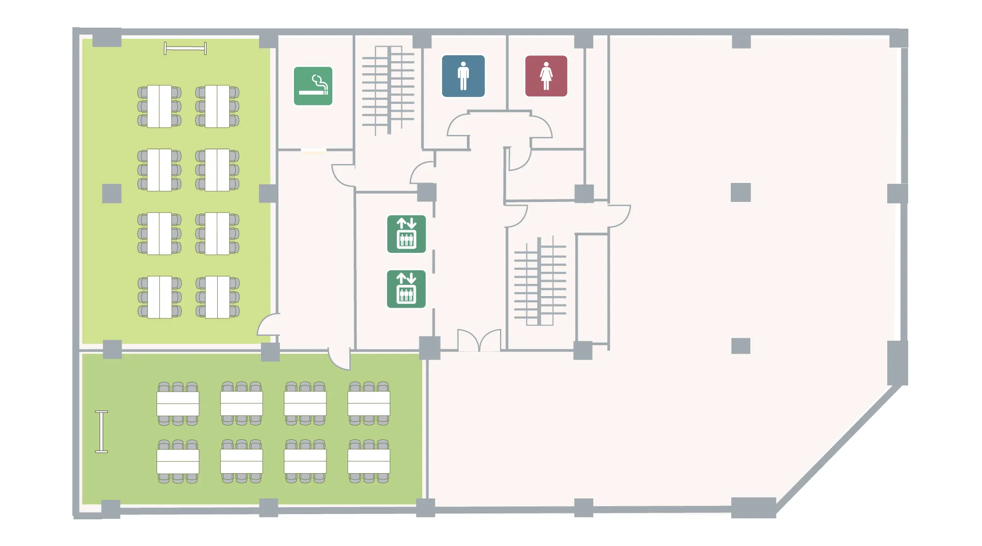 虎ノ門アネックス 2F フロアマップ I字島