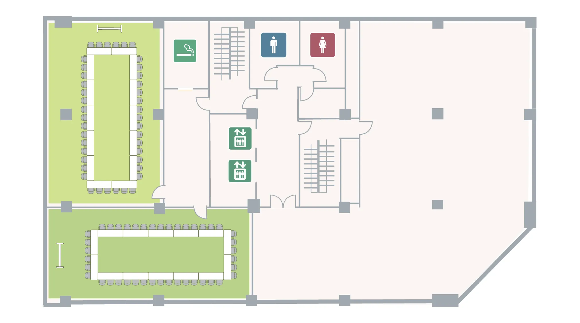 虎ノ門アネックス 2F フロアマップ ロの字