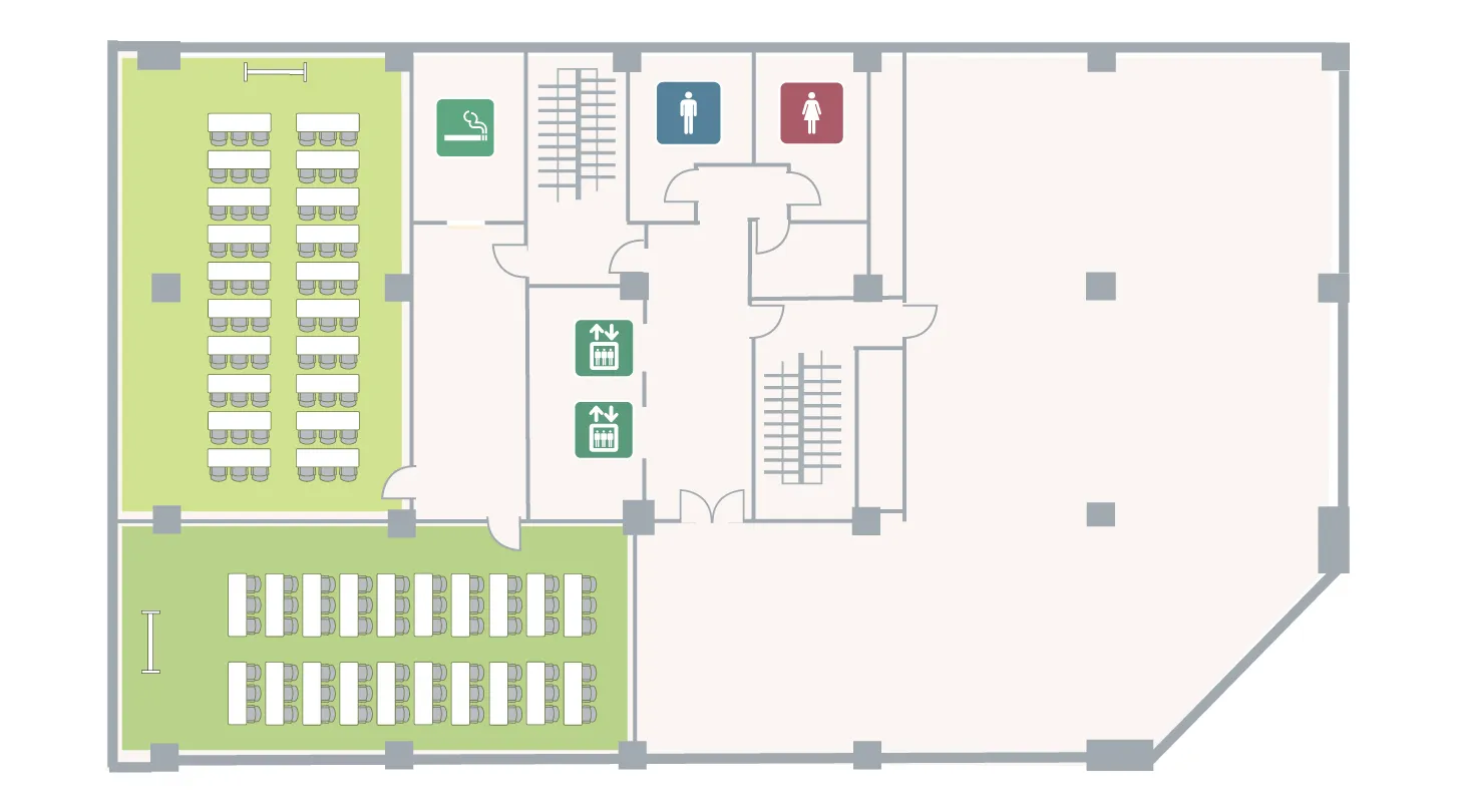 虎ノ門アネックス 2F フロアマップ スクール