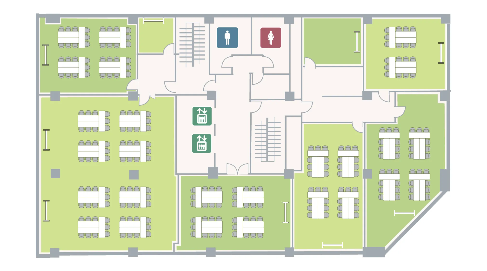 虎ノ門アネックス 4F フロアマップ T字島