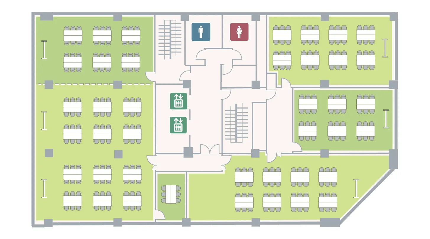 虎ノ門アネックス 5F フロアマップ I字島