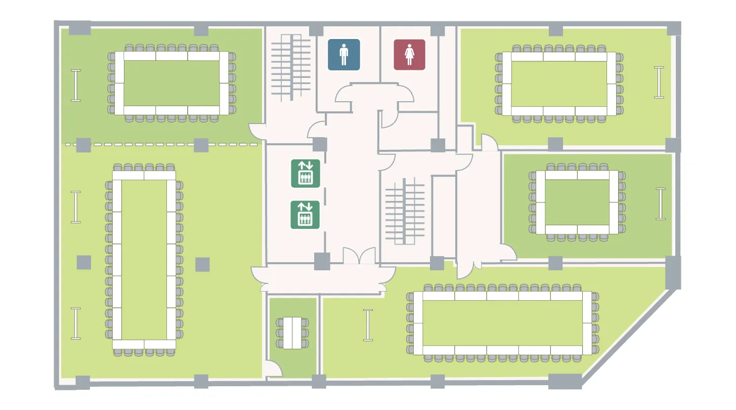 虎ノ門アネックス 5F フロアマップ ロの字