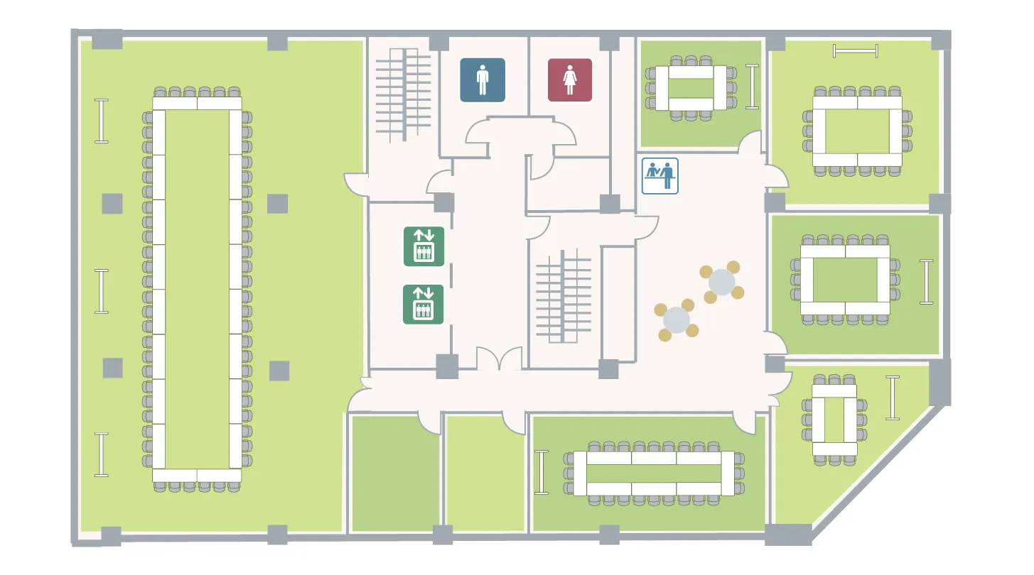 虎ノ門アネックス 6F フロアマップ ロの字