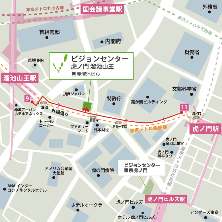 ビジョンセンター品川 地図